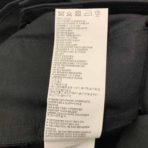 MARC JACOBS Size 32 Black Wool Blend Tuxedo Dress Pants