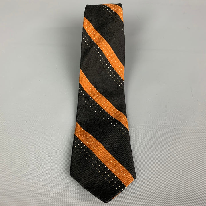 Corbata de seda negra VINTAGE