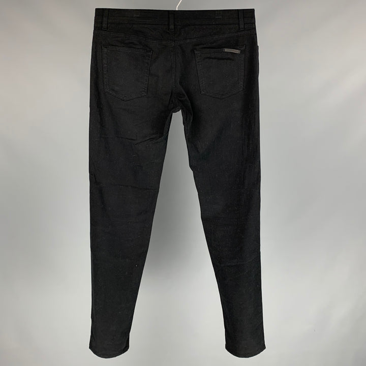 DOLCE & GABBANA Stretch Size 34 Black Cotton Jean Cut Casual Pants