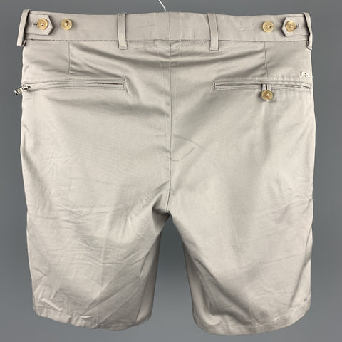 RALPH LAUREN Black Label Size 28 Gray Cotton Zip Fly Shorts