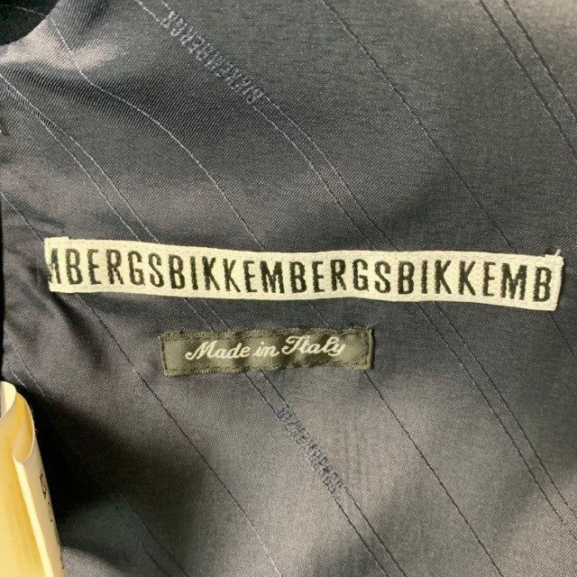 DIRK BIKKEMBERGS  Size 36 Navy &  Black Solid Polyester Blend Vest