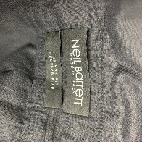 NEIL BARRETT Size 32 Black Tuxedo Dress Pants