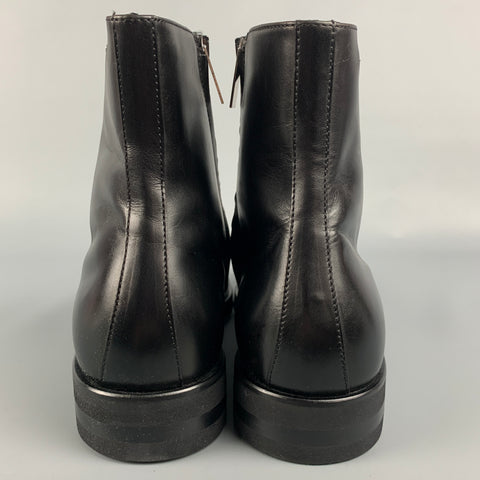 JOHN GALLIANO Size 8.5 Black Side Zipper Ankle Boots