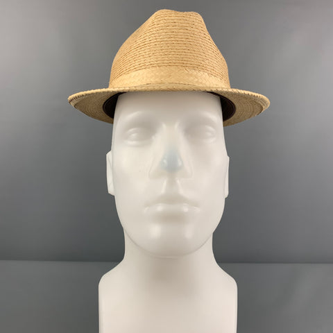 ROYAL PALM Natural Woven Fedora Hat