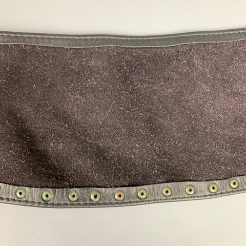 NO BRAND Size S Black Studded Leather Wide Belt