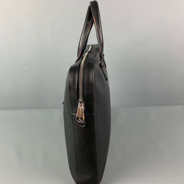 PAUL SMITH Black Leather Briefcase Bag