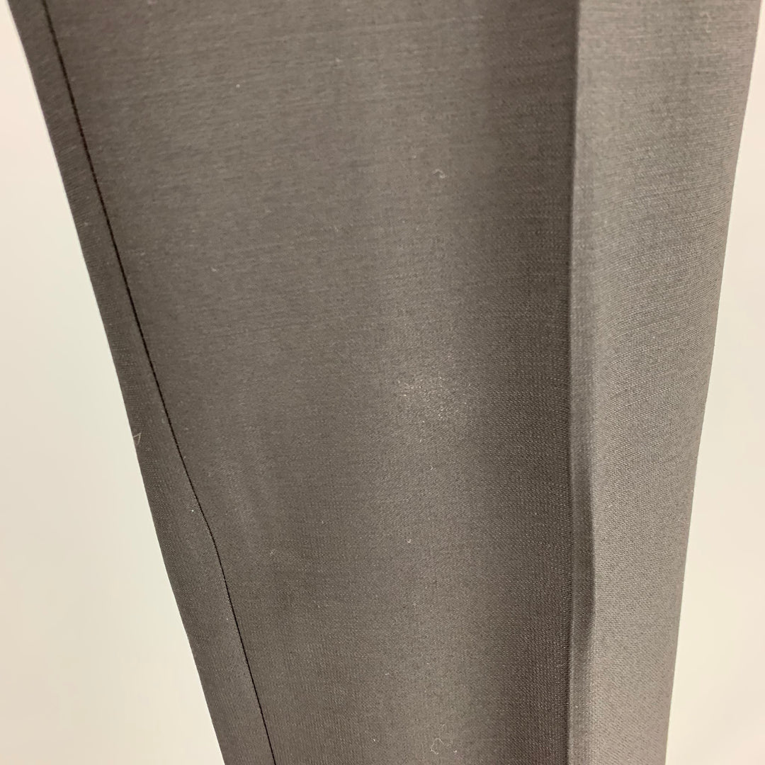 DOLCE & GABBANA Size 28 Black Wool Tuxedo Dress Pants
