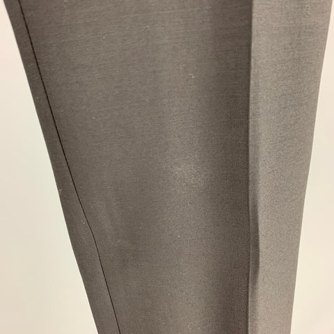 DOLCE & GABBANA Size 28 Black Wool Tuxedo Dress Pants