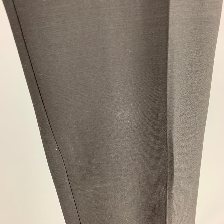 DOLCE & GABBANA Size 28 Black Wool Tuxedo Dress Pants