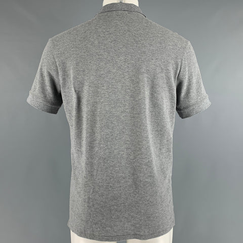 PAUL SMITH Size M Grey Cotton Short Sleeve Polo