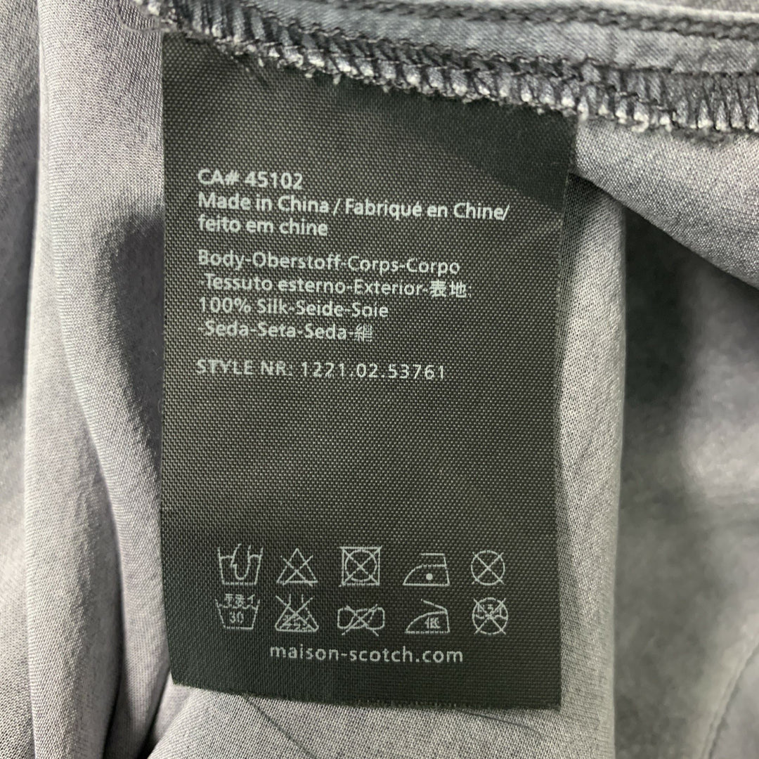 MAISON SCOTCH Size 2 Grey Silk Washed Tank T-Shirt