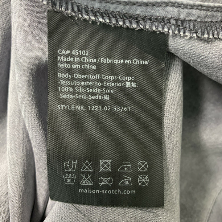 MAISON SCOTCH Size 2 Grey Silk Washed Tank T-Shirt
