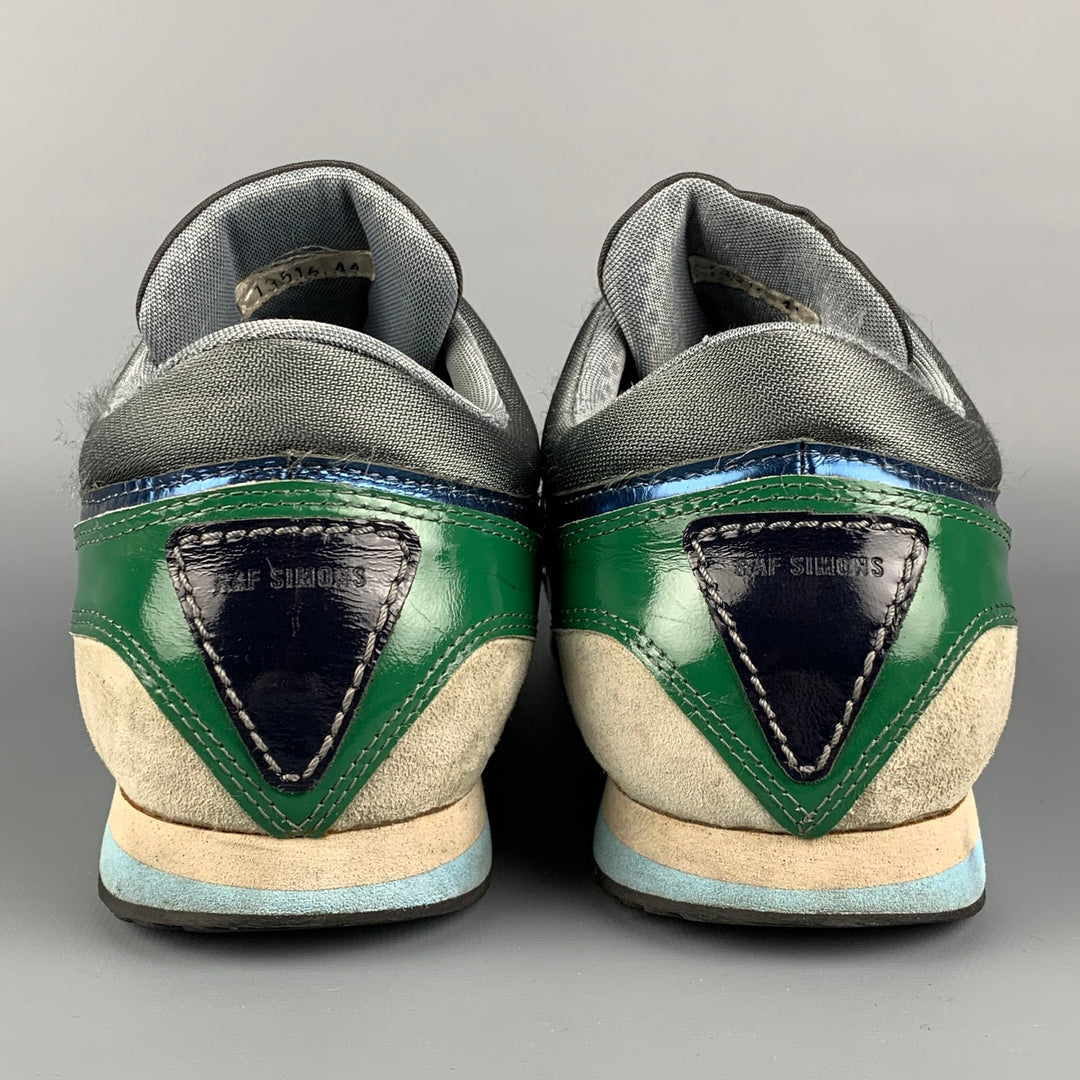 RAF SIMONS Zapatillas deportivas con bloques de color de cuero multicolor talla 11