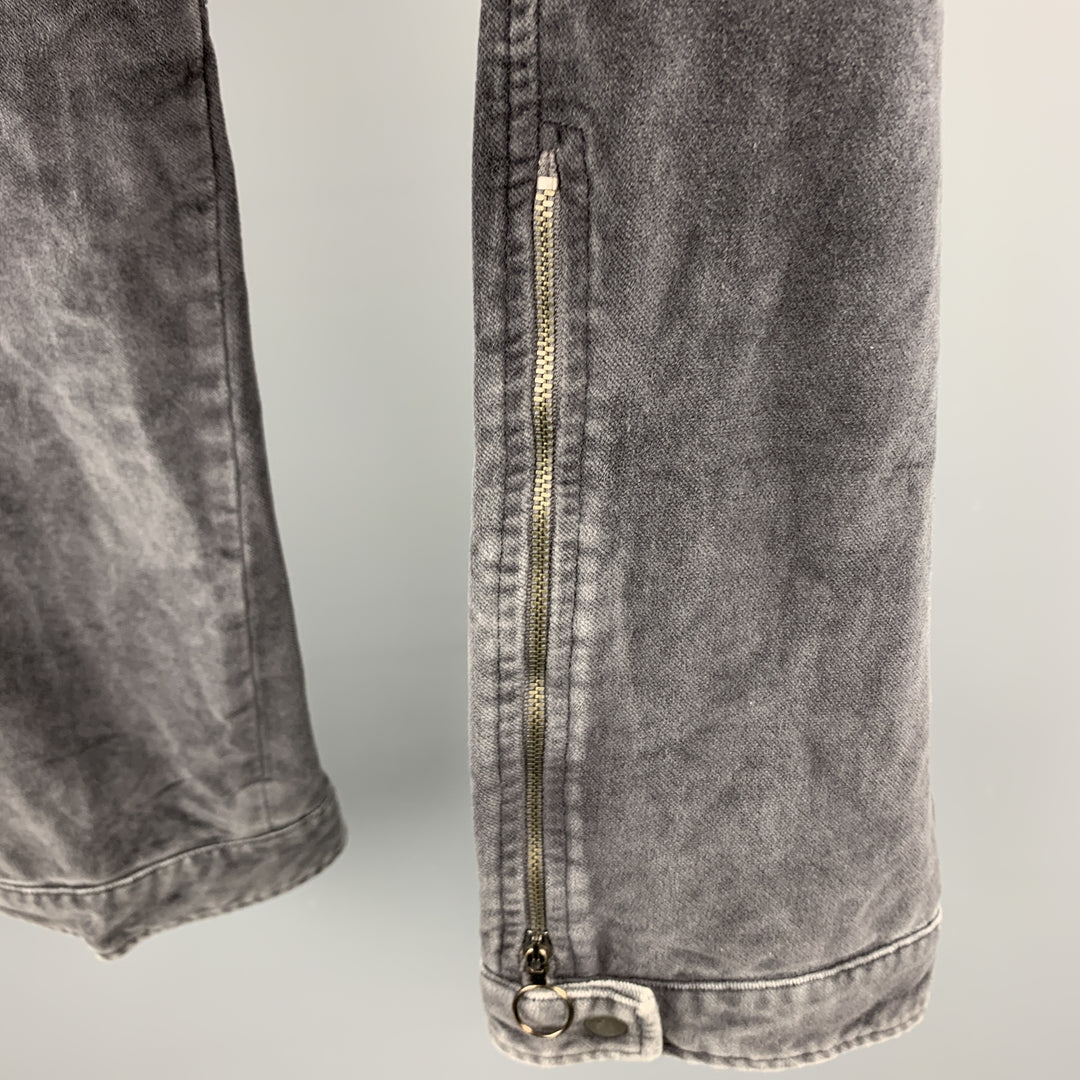 VIKTOR & ROLF Size 36 Gray Solid Cotton Blend Casual Pants