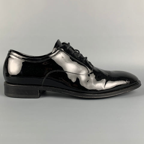 ALLEN EDMONDS Taille 10 Chaussures à lacets La Scala en cuir noir