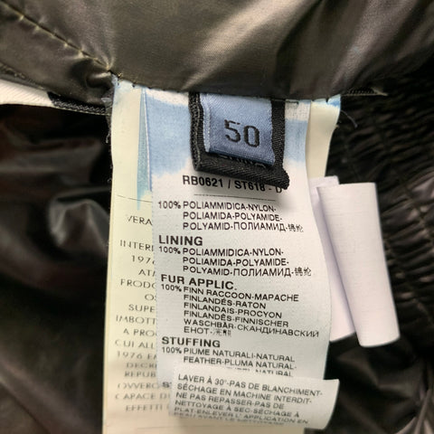 D&G by DOLCE & GABBANA Size 40 Olive Quilted Polyamide Jacket