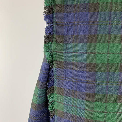 CUSTOM MADE Size 30 Blackwatch Plaid Wool Kilt