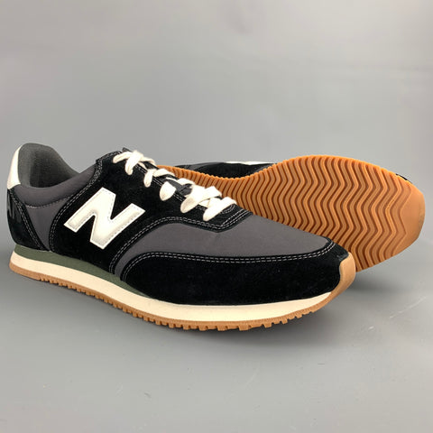 JUNYA WATANABE x NEW BALANCE Size 11 Black Mixed Materials Nylon Lace Up Sneakers