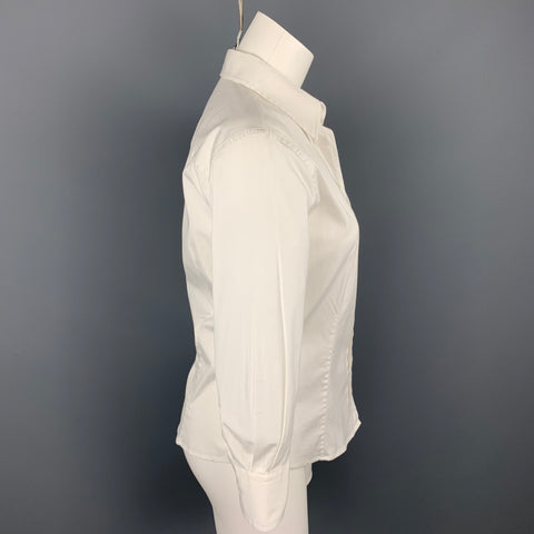 CAROLINA HERRERA Taille 2 Blouse classique stretch blanche