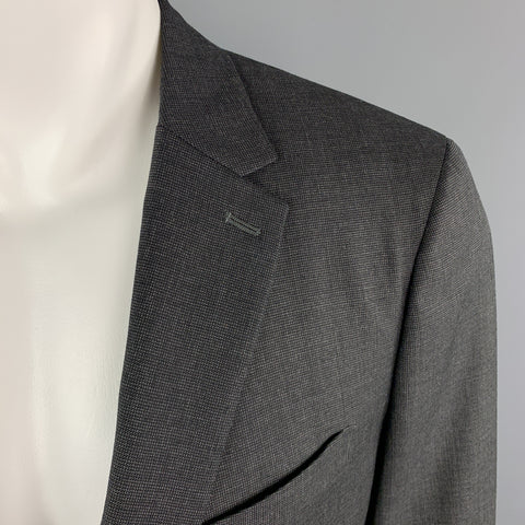 THEORY 40 Regular Charcoal Nailhead Wool Single Breasted Sport Coat