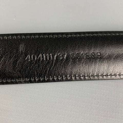 RALPH LAUREN Size 38 Black Leather Belt