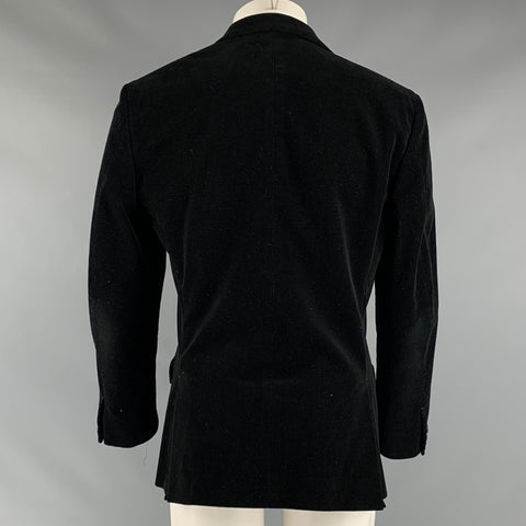 JIL SANDER Size 38 Black Corduroy Cotton Elastane Sport Coat