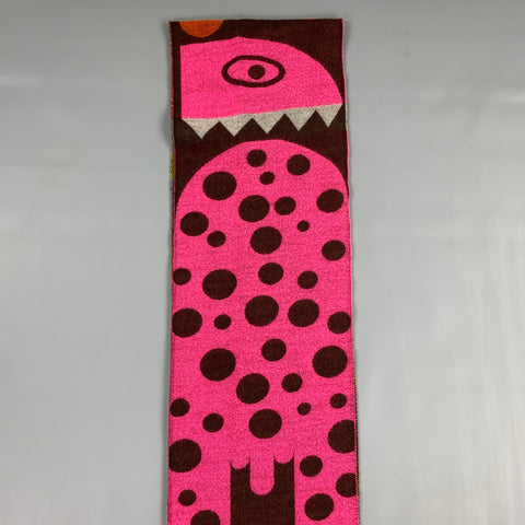 WALTER VAN BEIRENDONCK Multi-Color Wool Print Scarf