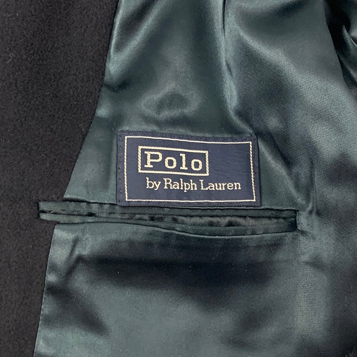 POLO by RALPH LAUREN Size L Navy Peak Lapel Double Breasted Coat