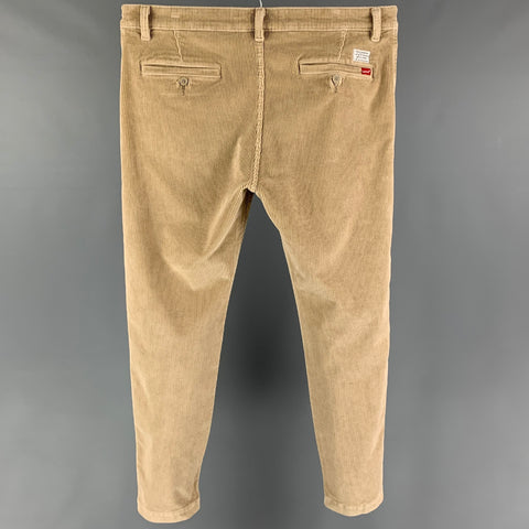 LEVI'S XX CHINO Size 34 Tan Corduroy Cotton Polyester Casual Pants