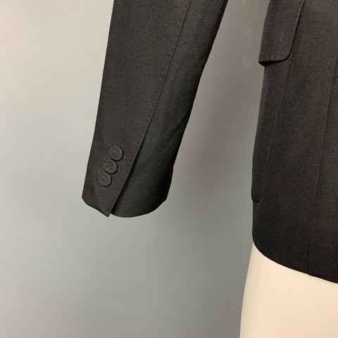 3.1 PHILLIP LIM Size 36 Black Wool / Polyamide Notch Lapel Sport Coat