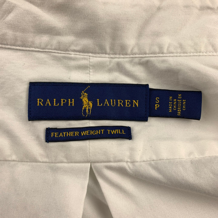 RALPH LAUREN Size S White Cotton Button Down Long Sleeve Shirt