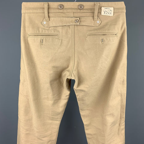 1939 Size 30 Khaki Cotton Button Fly Casual Pants