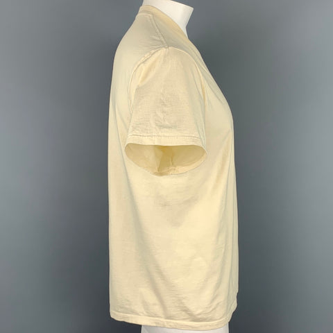 JOHN ELLIOTT Size XL Beige Cotton Short Sleeve T-shirt