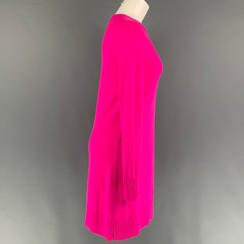MICHAEL KORS Size S Pink Cashmere Long Sleeve Dress