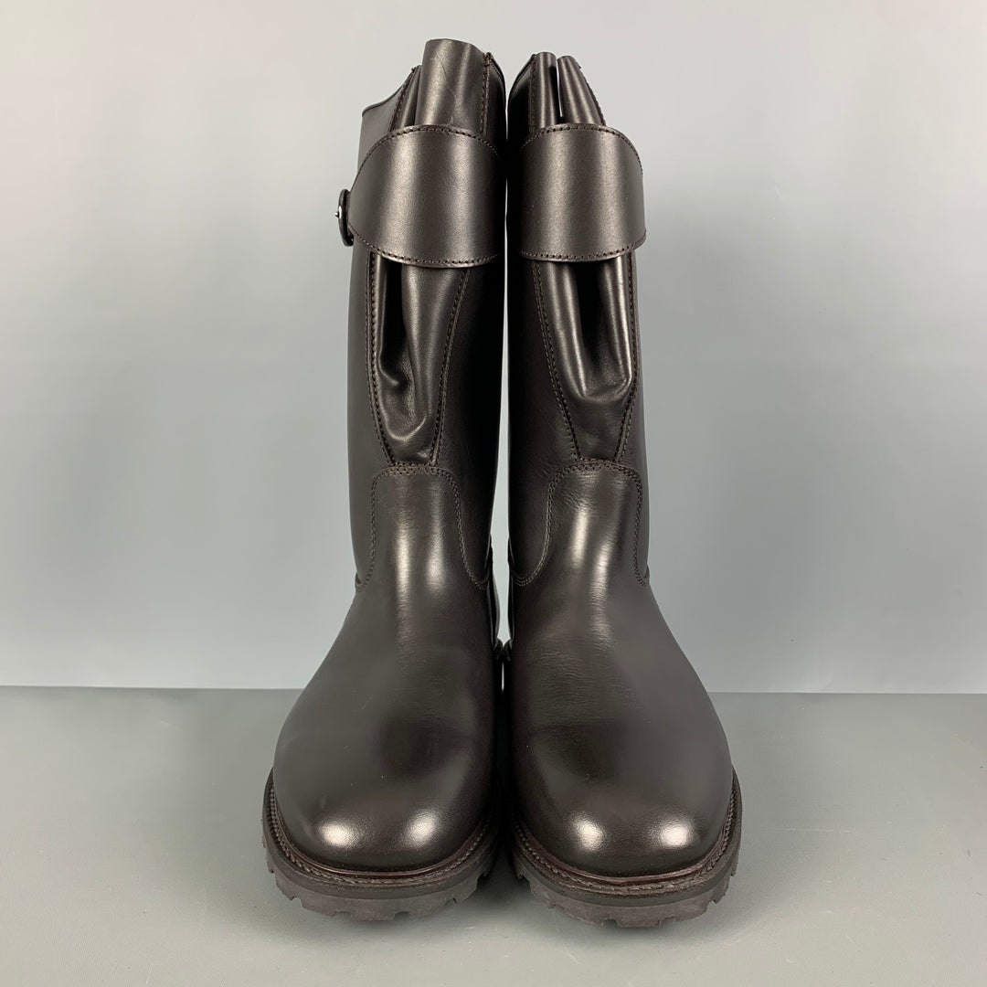 PAUL STUART Size 8 Brown Solid Leather Pull On Boots PAUL STUART Size 8 Brown Solid Leather Pull On Boots – Sui  main image 3