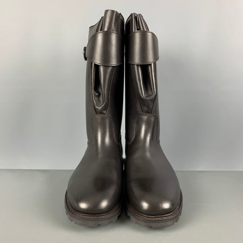 PAUL STUART Size 8 Brown Solid Leather Pull On Boots
