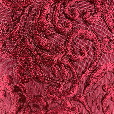 DOLCE & GABBANA Size 38 Raspberry Pink Brocade V Neck Vest