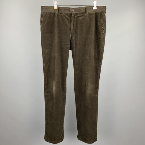 RALPH LAUREN Size 36 Brown Zip Fly Corduroy Casual Pants