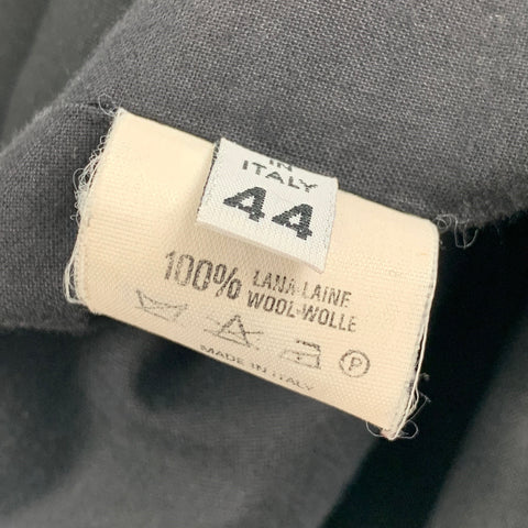 Vintage MAISON MARTIN MARGIELA FW 1997 Size 8 Black Wool Peak Lapel Tucked Sleeves Jacket