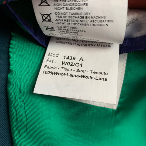 PAUL SMITH Soho Fit Size 40 Regular Green Wool Notch Lapel Sport Coat