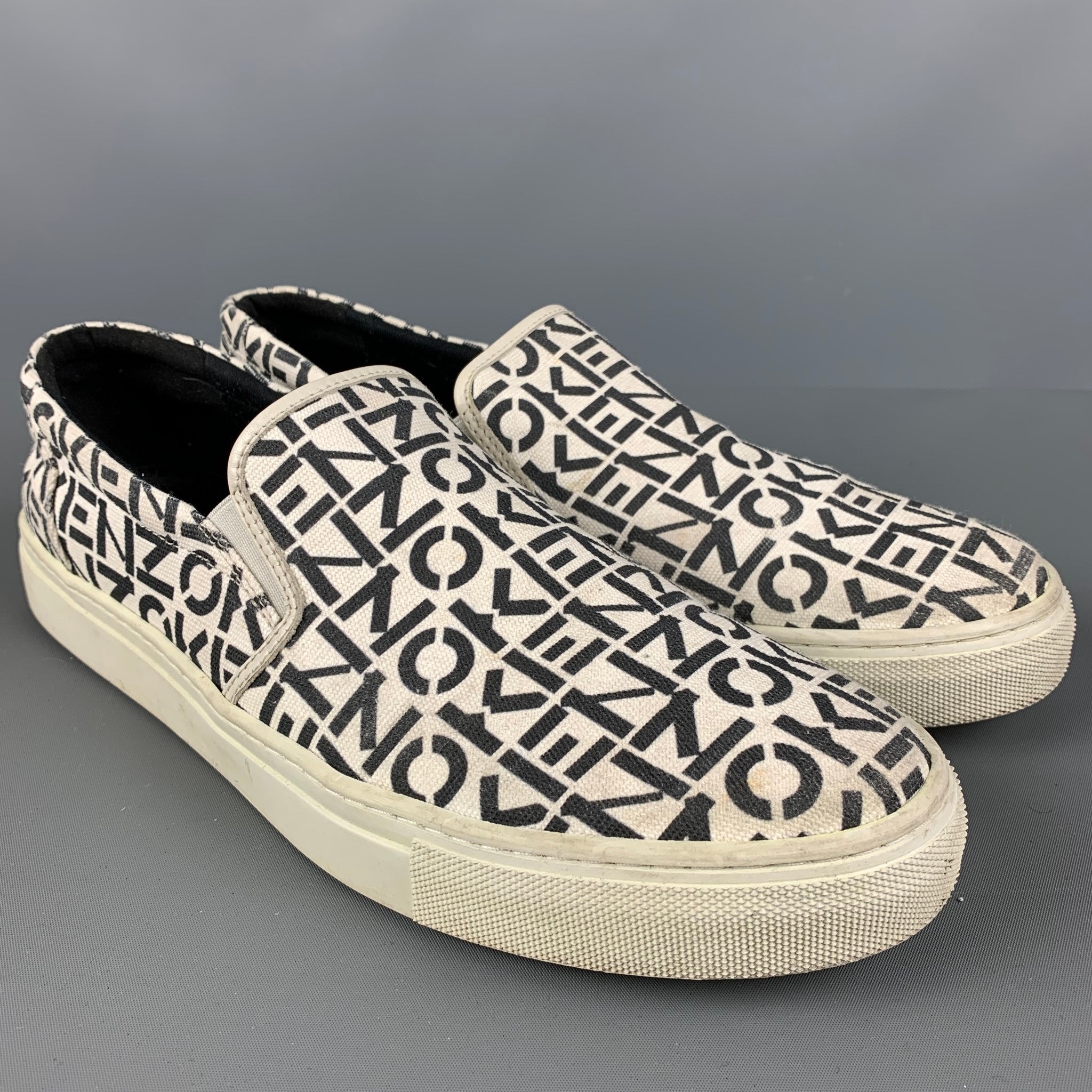 Kenzo shoes on sale black and white