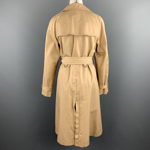 MARC JACOBS Size 6 Khaki Cotton Double Breasted A Line Trenchcoat