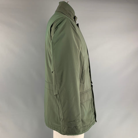 LORO PIANA Size L Green Poliammide Jacket