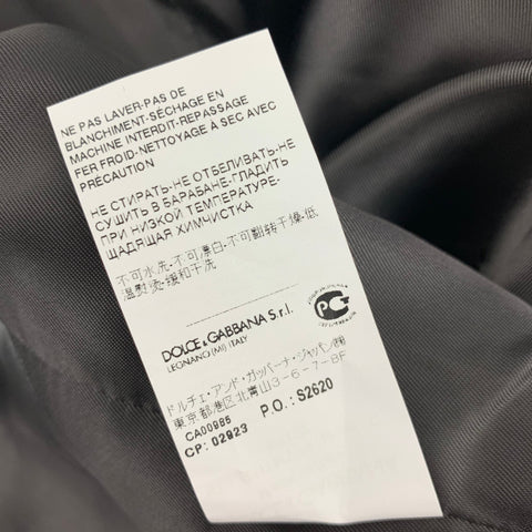 DOLCE & GABBANA Size 46 Grey Black Plaid Wool Buttoned Vest