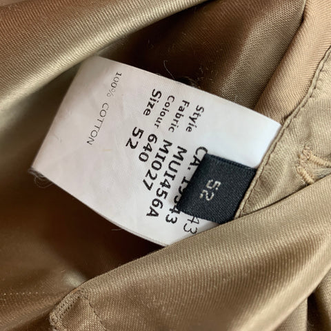 MARC JACOBS Size 42 Tan Cotton Ribbed Jacket