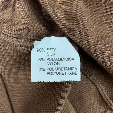 GUCCI Taille S Pull à manches longues en mélange de soie cuivrée