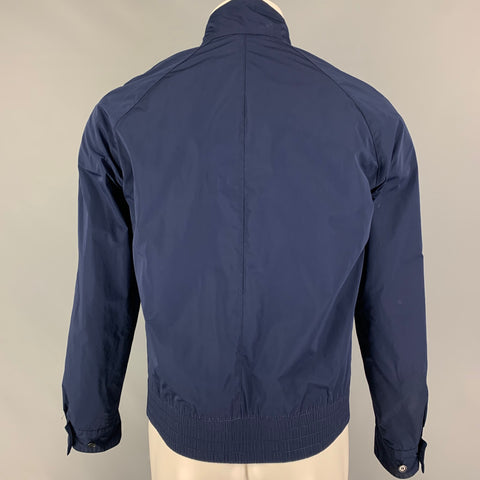 HUGO BOSS Size S Navy Polyester Zip Up Jacket