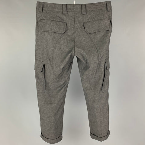 BRUNELLO CUCINELLI Size 30 Gray Lana Wool Casual Pants