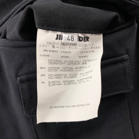JIL SANDER Size 32 Navy Cotton Blend Zip Fly Casual Pants