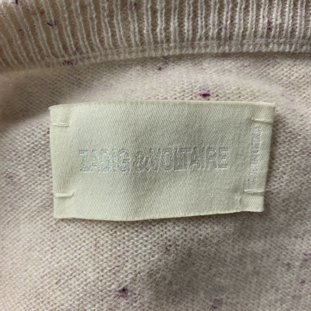 ZADIG & VOLTAIRE Size S Pink Purple Cashmere Sweater